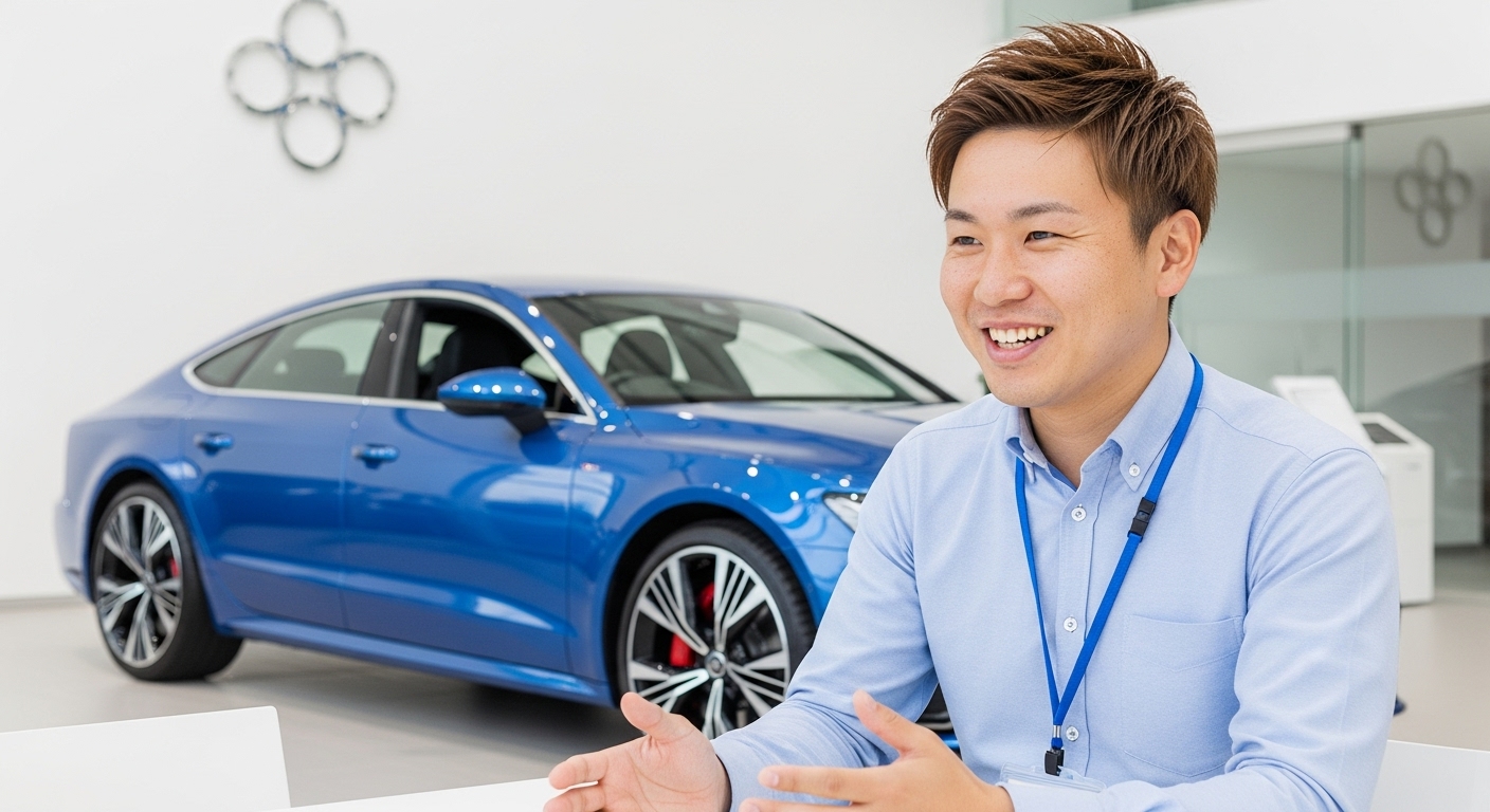 アウディA7の日本の営業マン