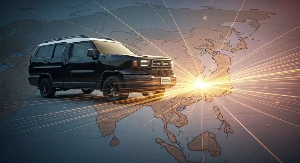 トヨタ ハイラックスランガの日本発売に関する最新情報を解説するイメージ