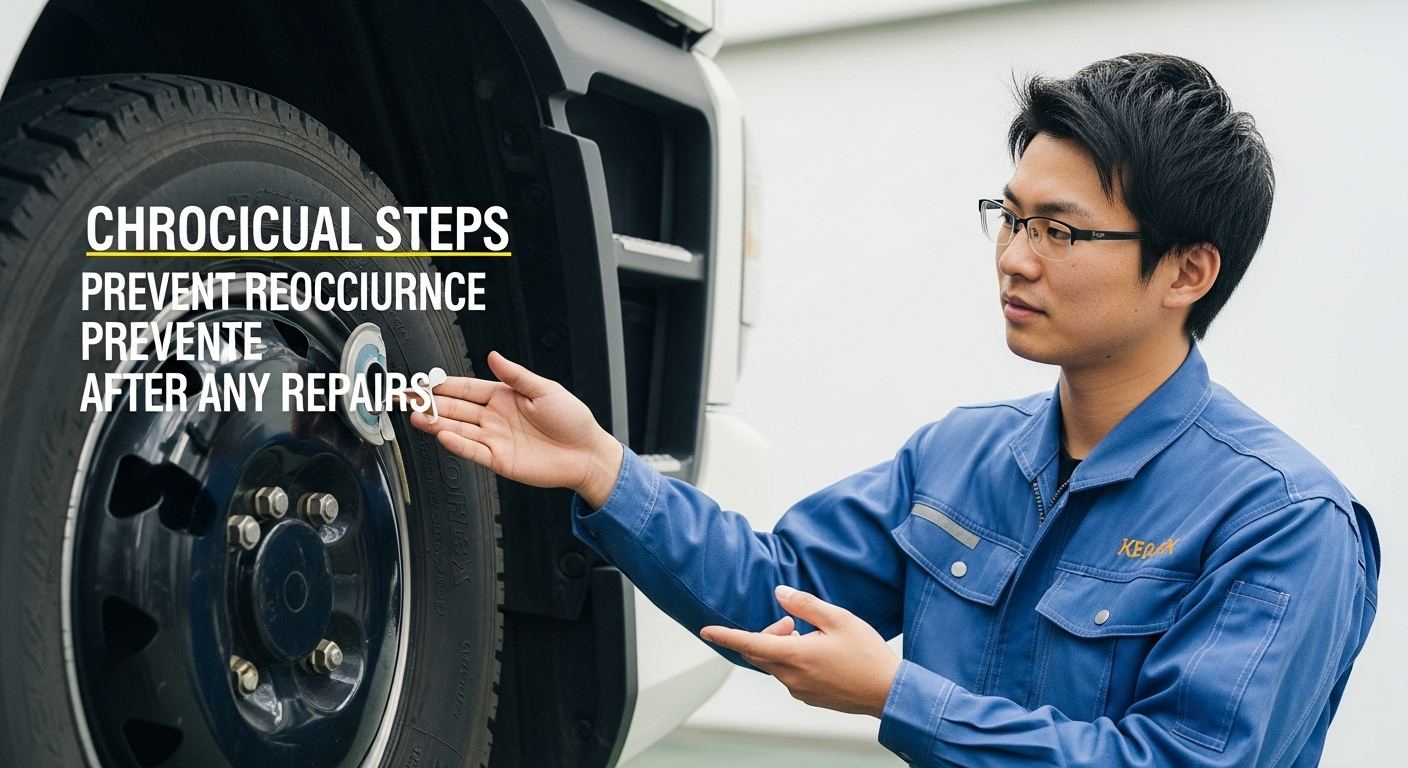 修理後の再発を防ぐ正しいメンテナンス方法を解説する図解