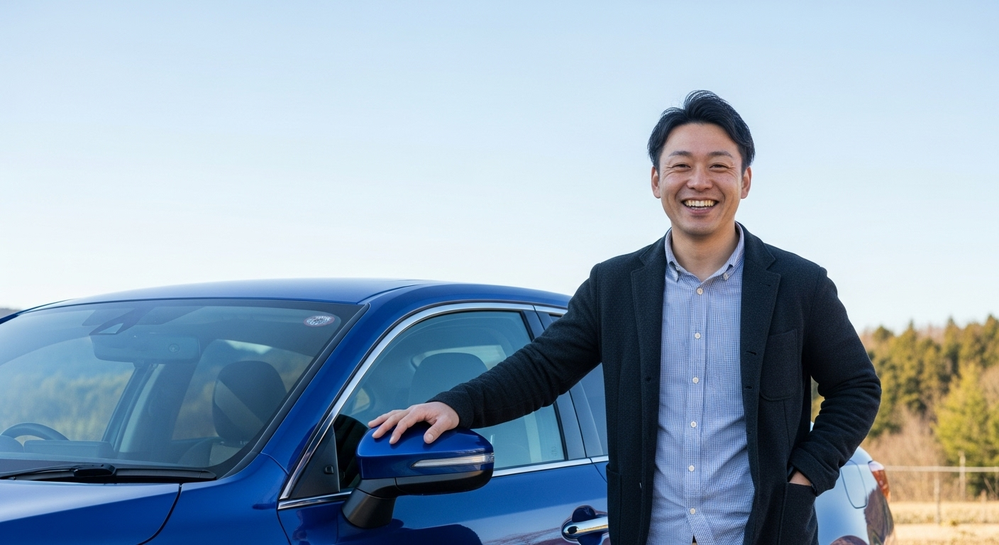 降雪地帯以外に住む車のオーナーが示す満足そうな表情