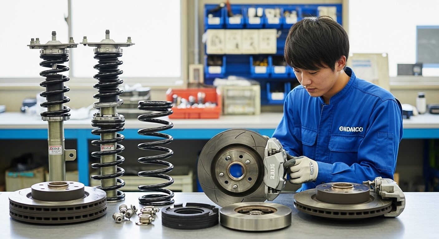 自動車の足回りやブレーキ関連の消耗部品