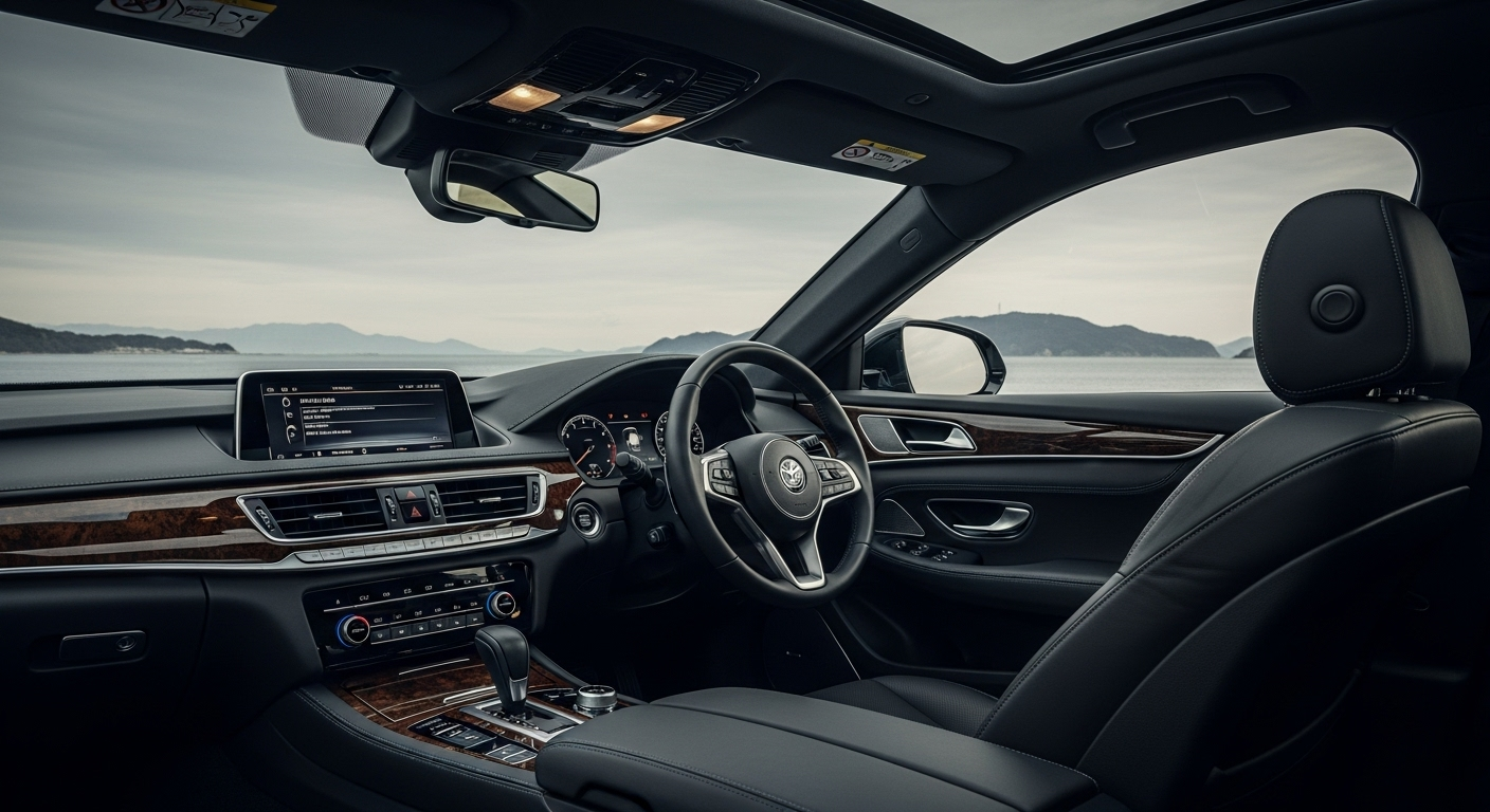 高級車の水準を満たす上質な内装の質感