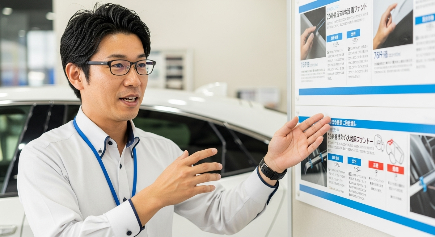 車の軽微な傷やへこみの修理方法の選択肢