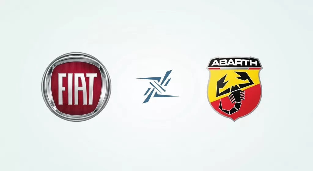 フィアットとアバルトのブランド関係を示す図解